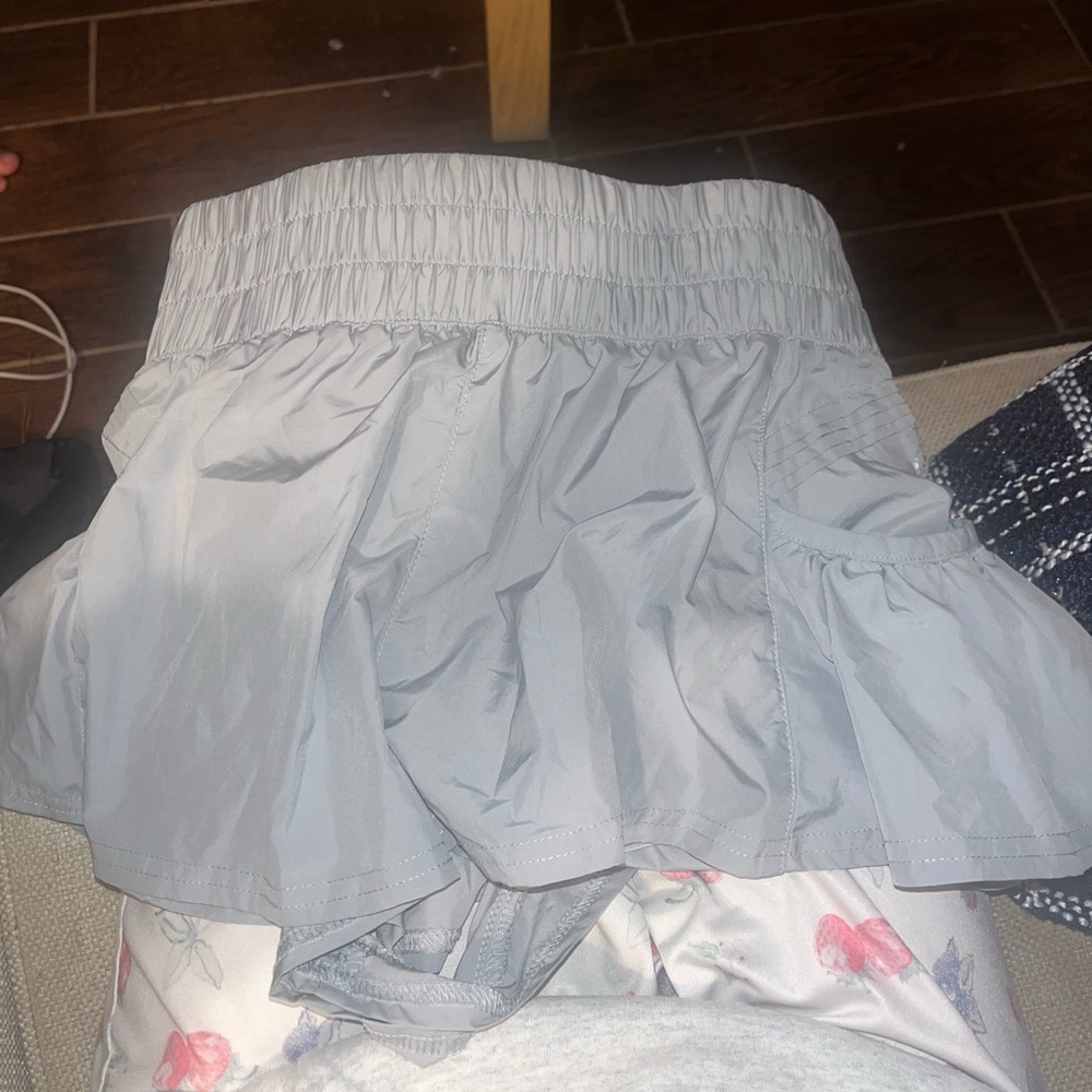Gray Free people movement shorts.